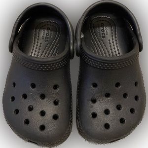 GUC Toddler Black Crocs